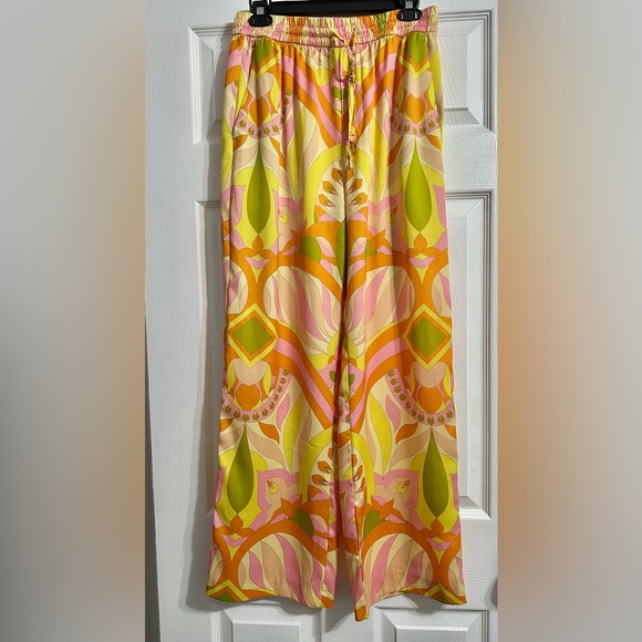 ZARA PRINTED PAJAMA STYLE PANTS - Picture 3 of 3